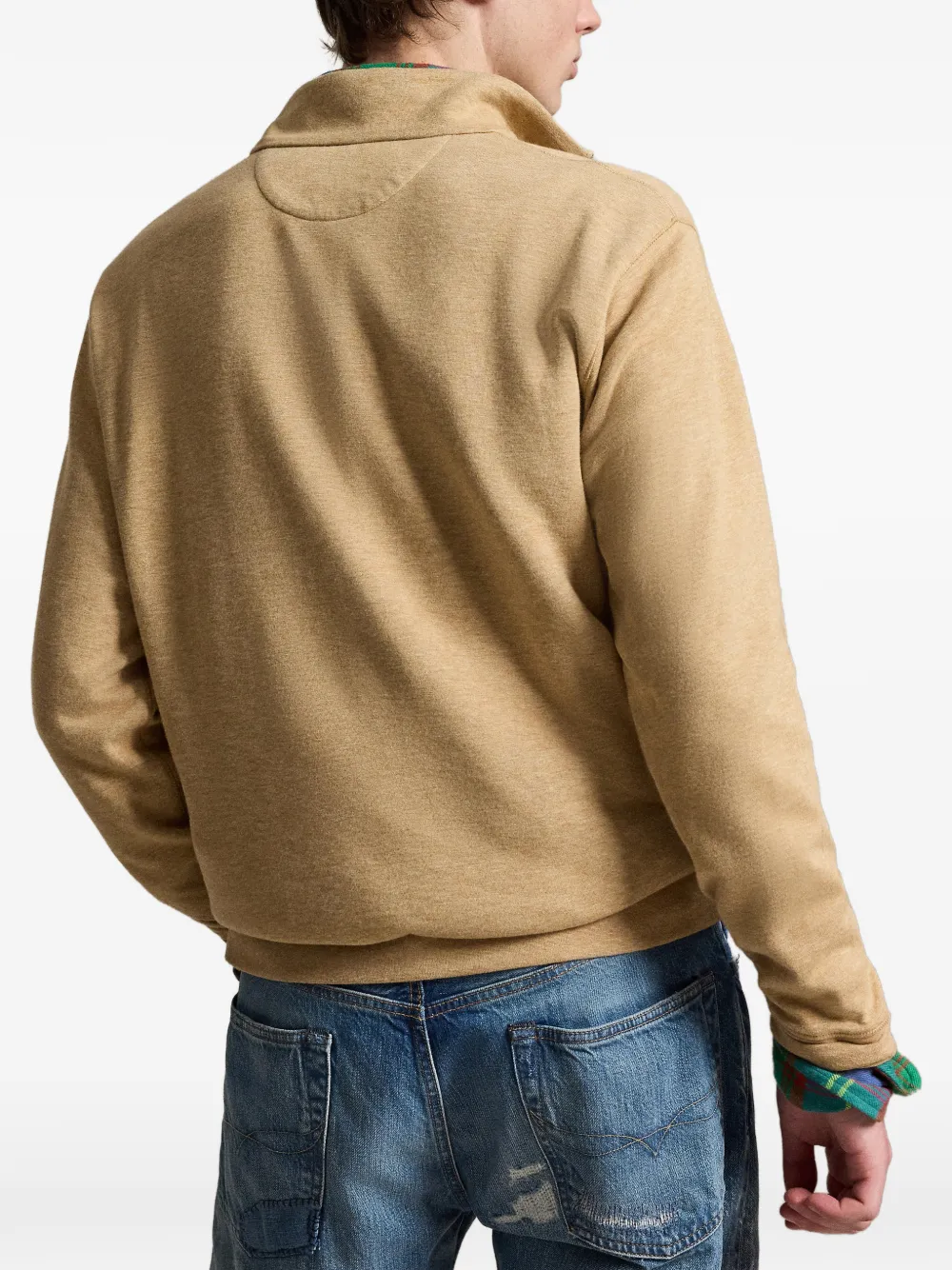 Polo Ralph Lauren Polo Bear dubbelgebreide jersey pullover Beige