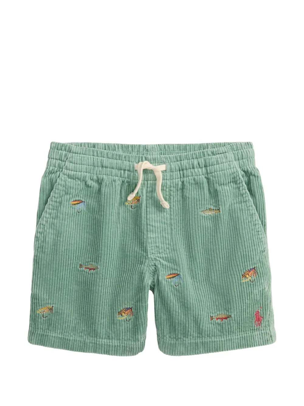 POLO RALPH LAUREN KIDS Shorts Polo Prepster con ricamo a coste - Blu