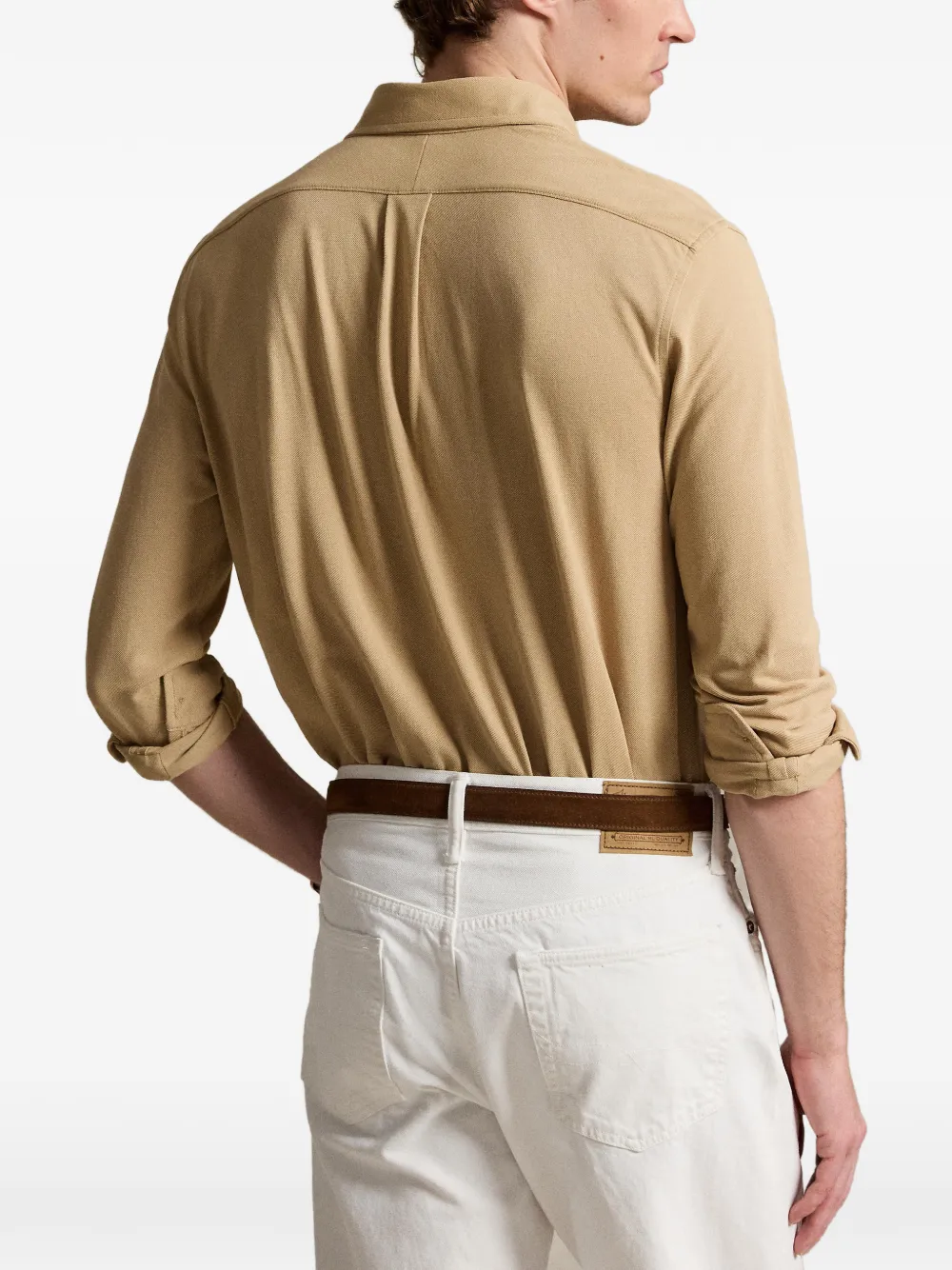 Polo Ralph Lauren Overhemd met borduurwerk Beige