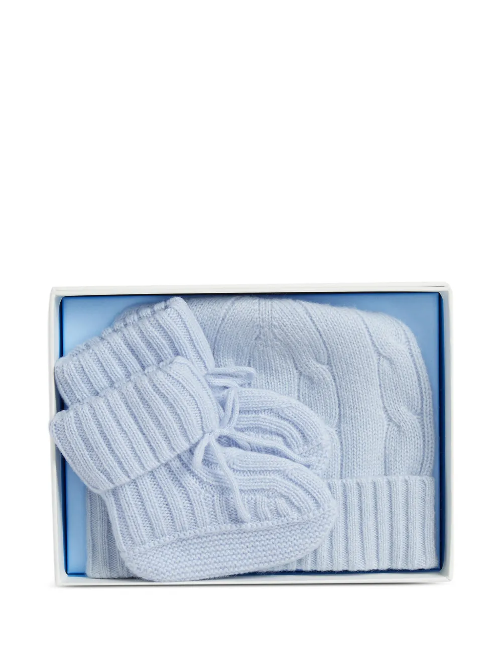 POLO RALPH LAUREN KIDS Kabelgebreide set Blauw