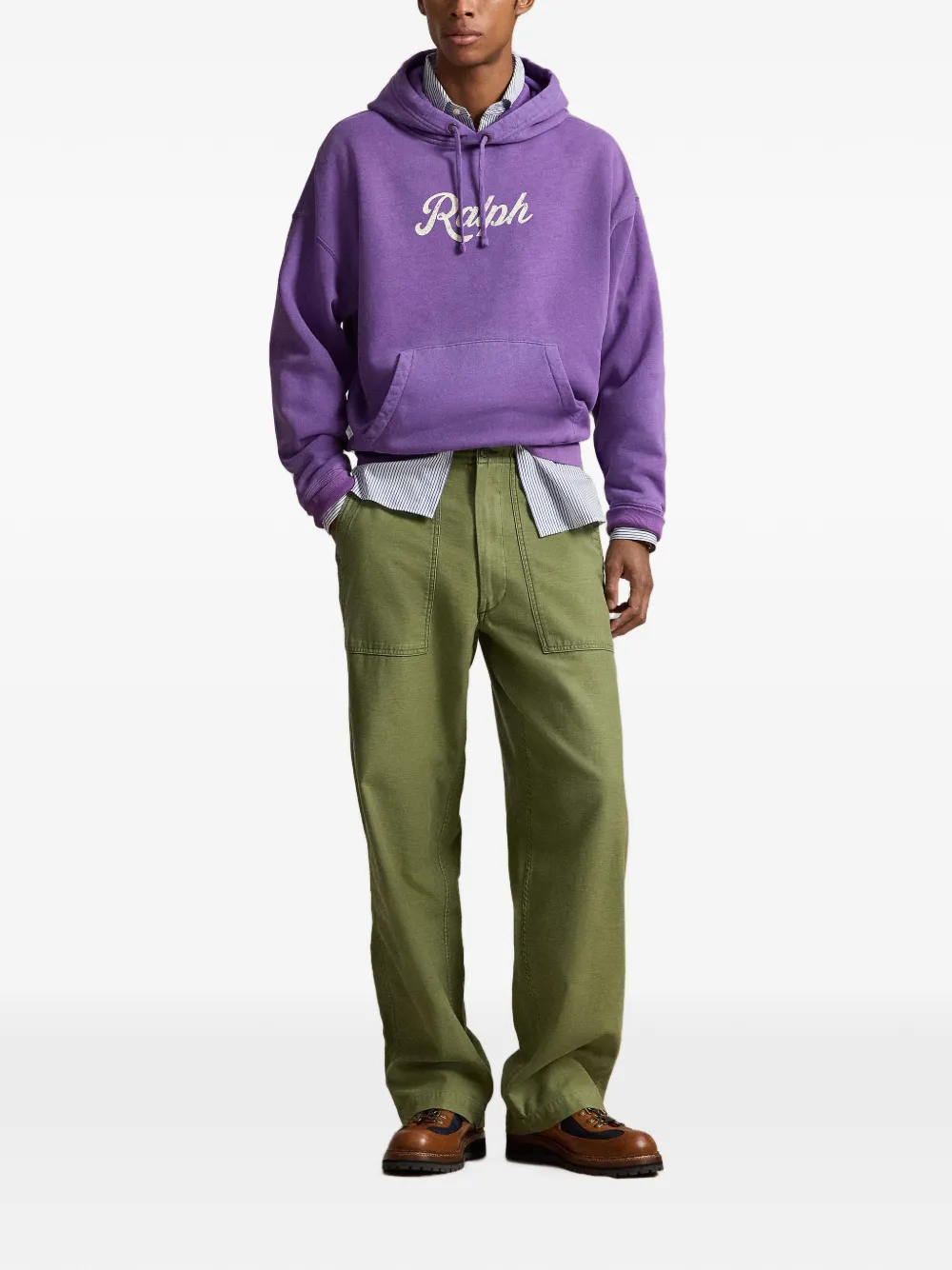 Polo Ralph Lauren The Ralph hoodie met logo Paars