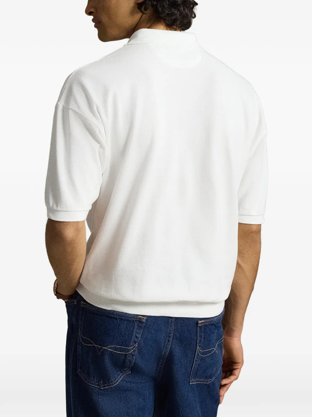 Polo Ralph Lauren Geribbeld poloshirt Wit