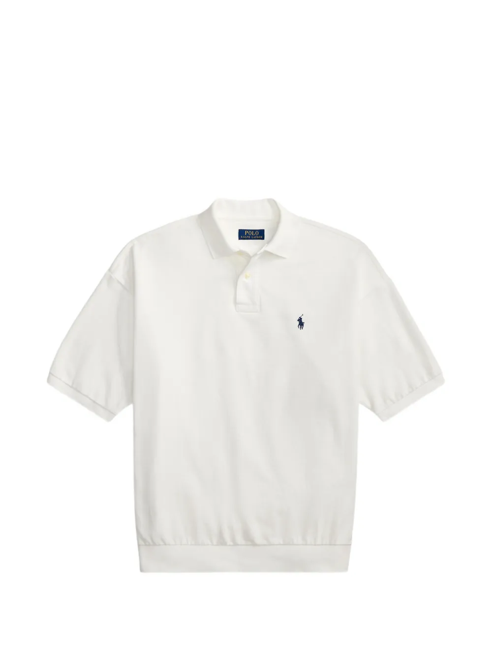 Polo Ralph Lauren Geripptes Poloshirt - Weiß