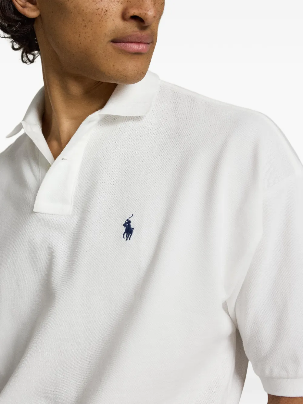 Polo Ralph Lauren Geribbeld poloshirt Wit