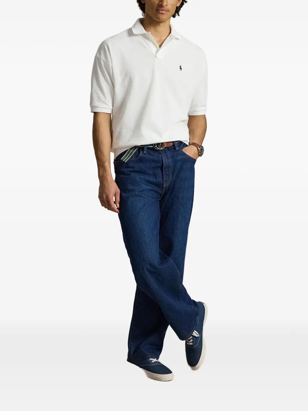 Polo Ralph Lauren Geribbeld poloshirt Wit