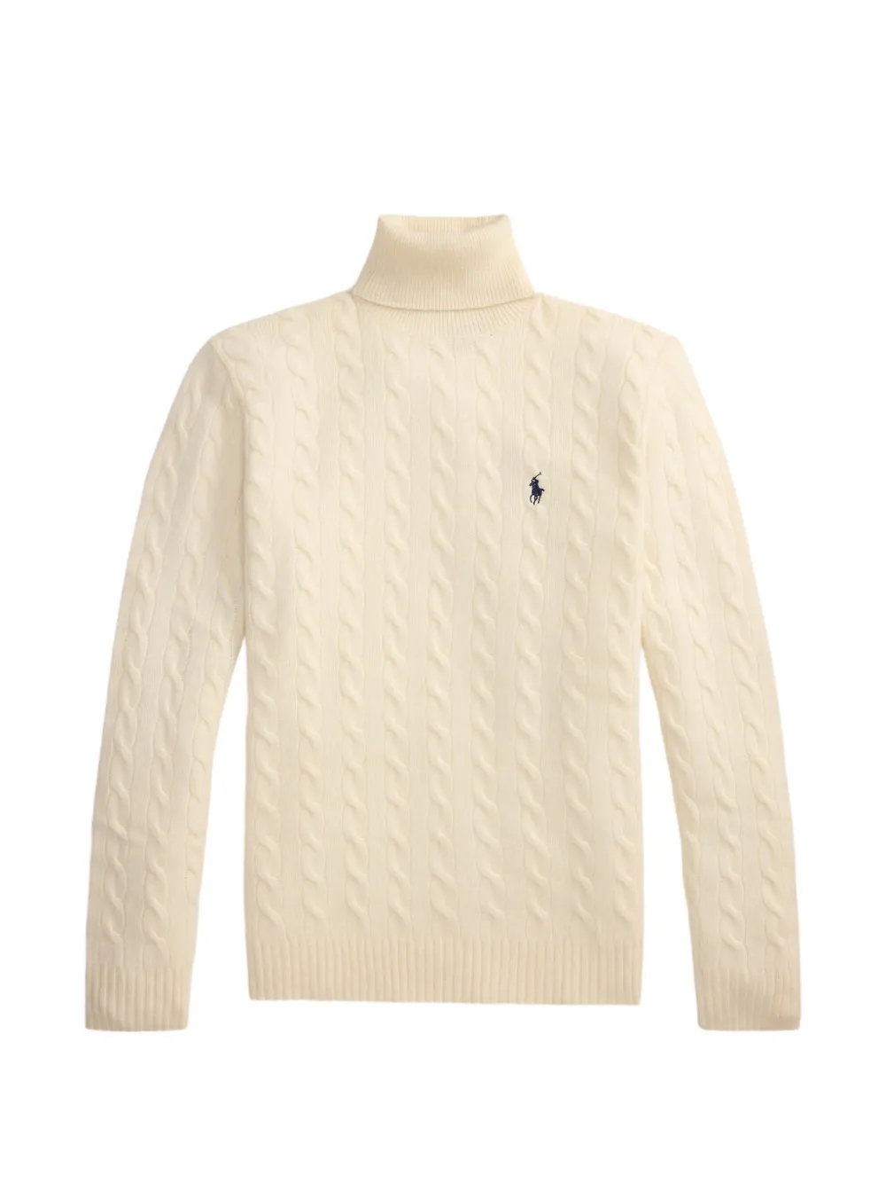 Polo Ralph Lauren cable-knit turtleneck sweater - Nude