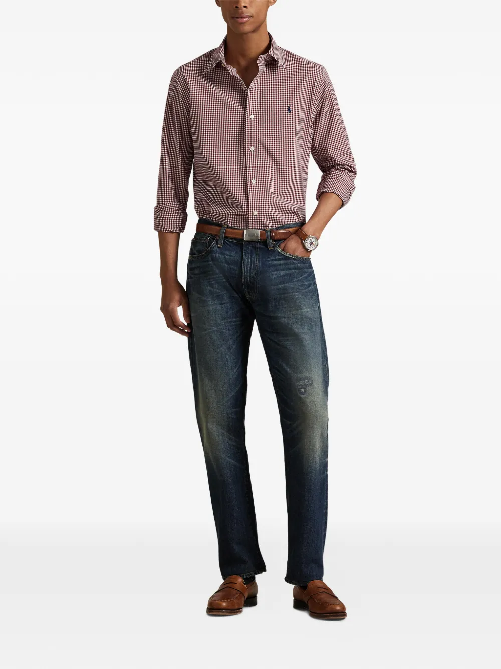 Polo Ralph Lauren Overhemd met gingham ruit Rood