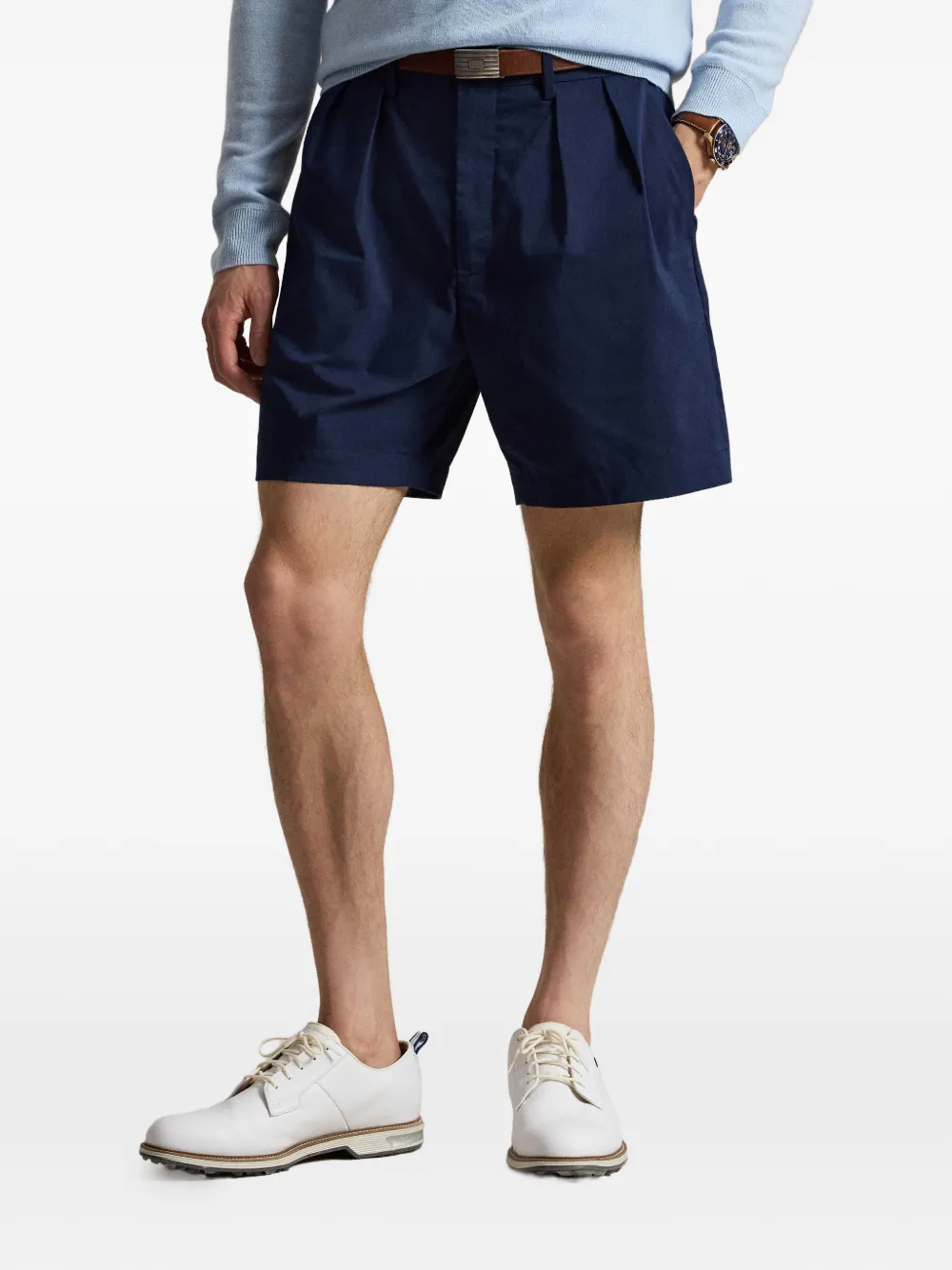RLX Ralph Lauren Geplooide shorts Blauw