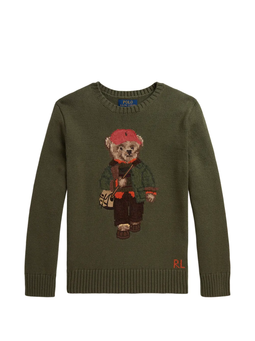 POLO RALPH LAUREN KIDS Maglione Polo Bear - Verde