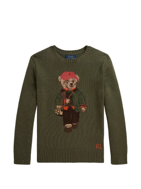 POLO RALPH LAUREN KIDS Polo Bear intarsia-knit sweater