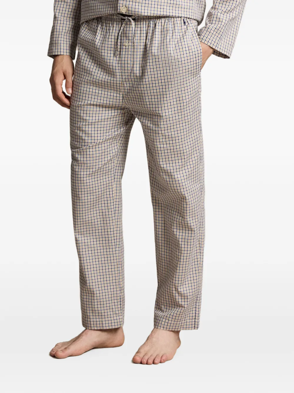 Polo Ralph Lauren Katoenen pyjama met monogram-print Beige