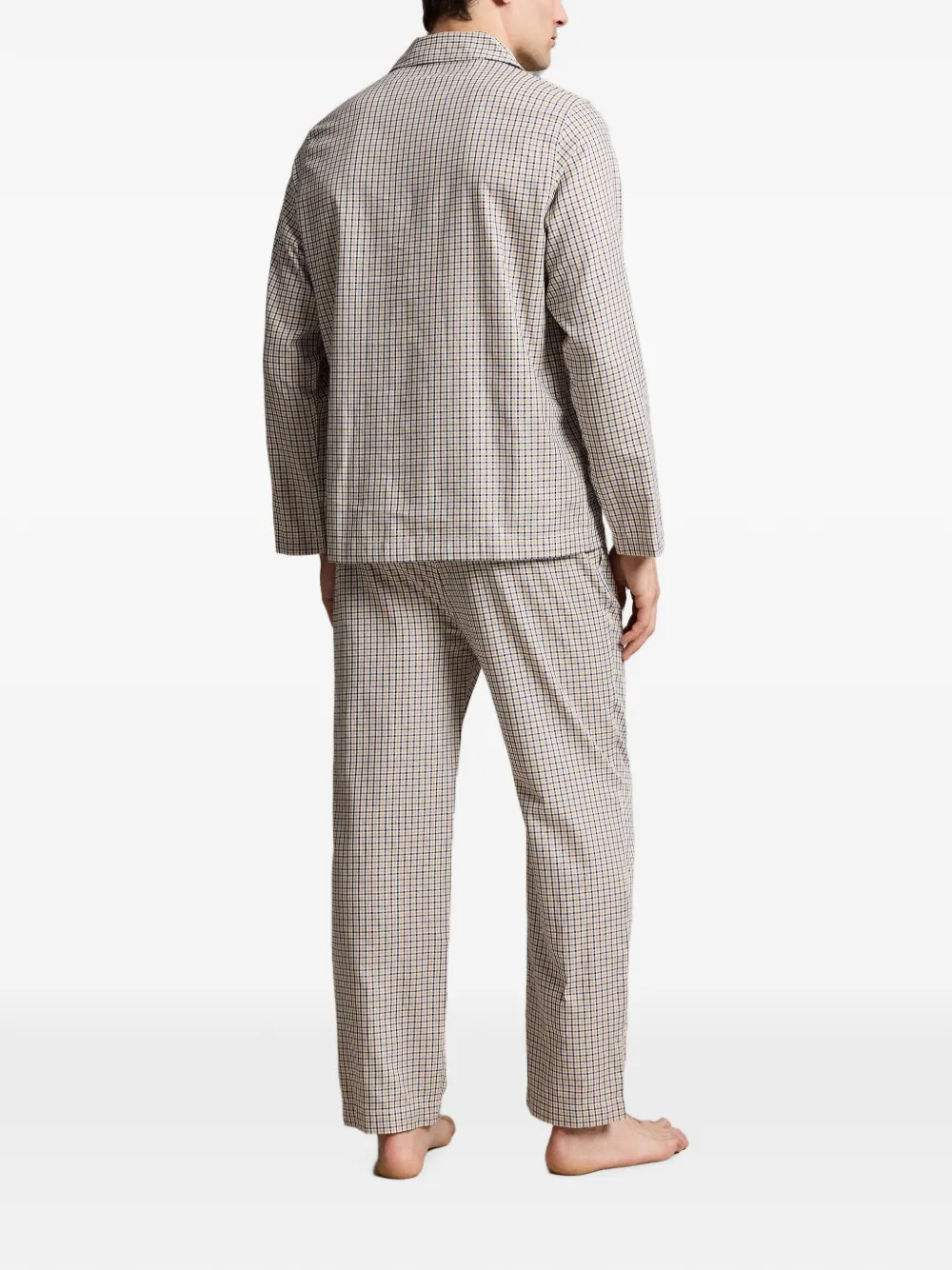 Polo Ralph Lauren Katoenen pyjama met monogram-print Beige