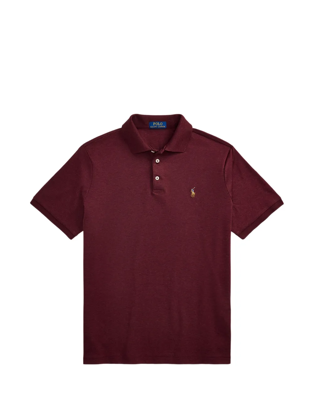 Polo Ralph Lauren Besticktes Poloshirt mit drei Knöpfen - Rot
