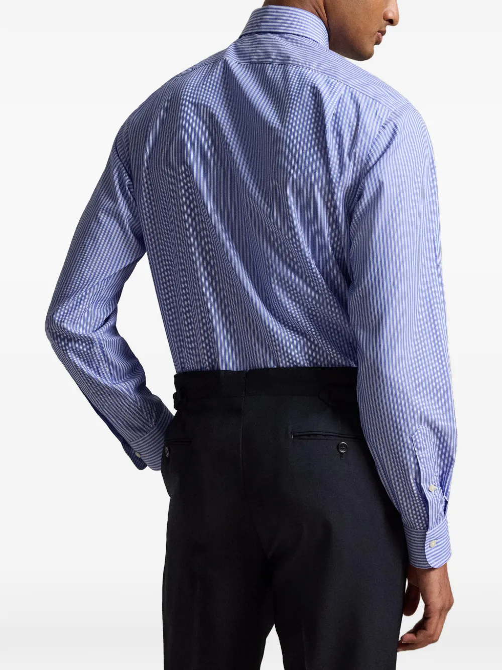 Polo Ralph Lauren Regent gestreept popeline overhemd Blauw