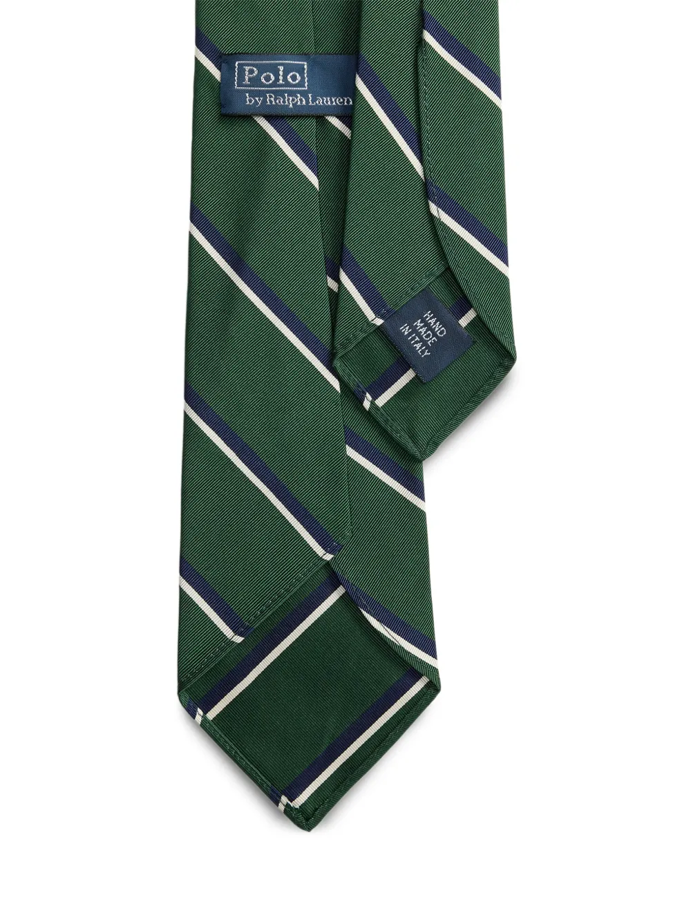 Polo Ralph Lauren Mogador gestreepte stropdas Groen