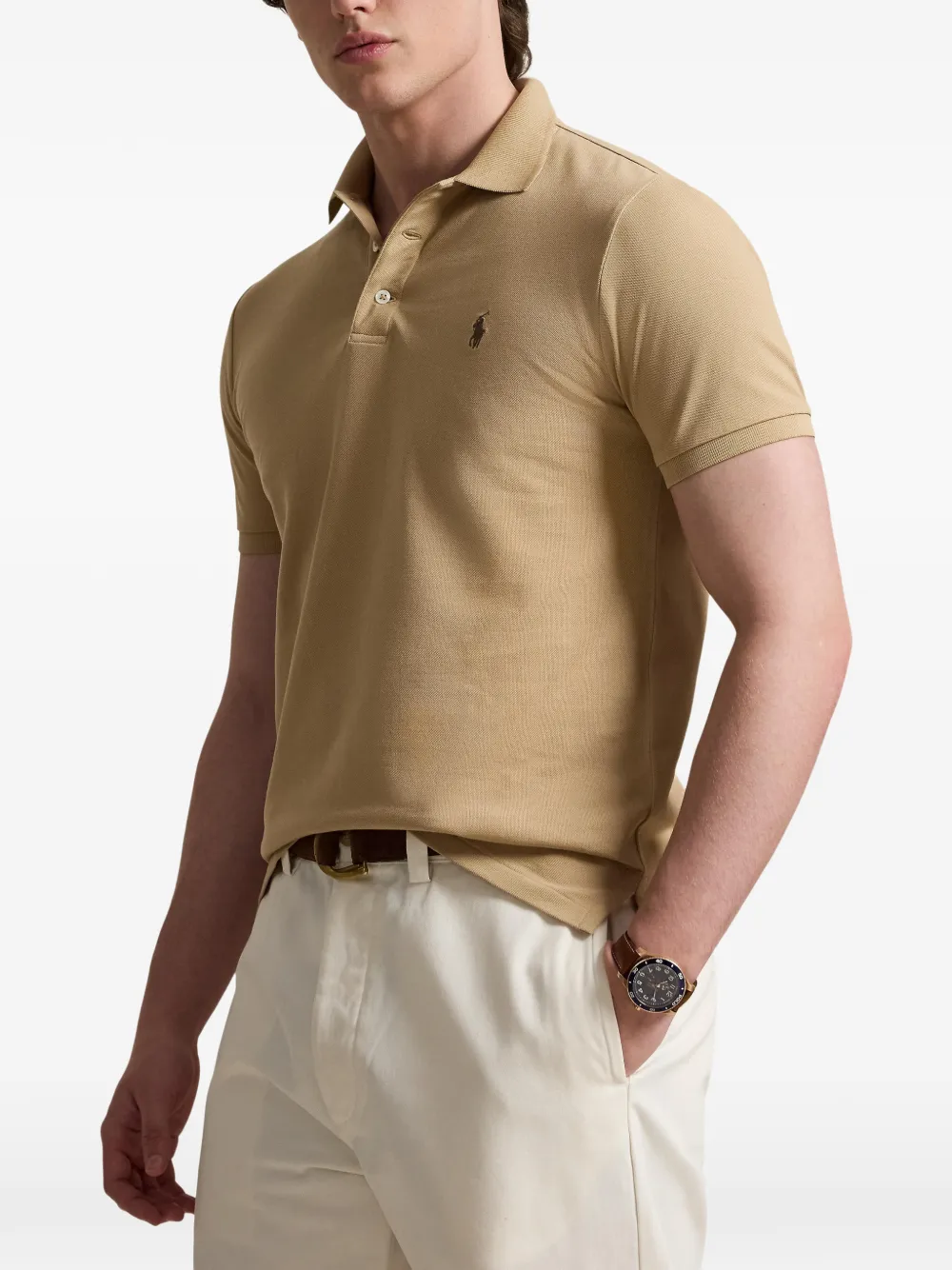 Polo Ralph Lauren Poloshirt met logo Beige
