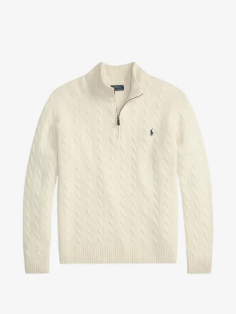 Polo Ralph Lauren cable-knit quarter-zip sweater