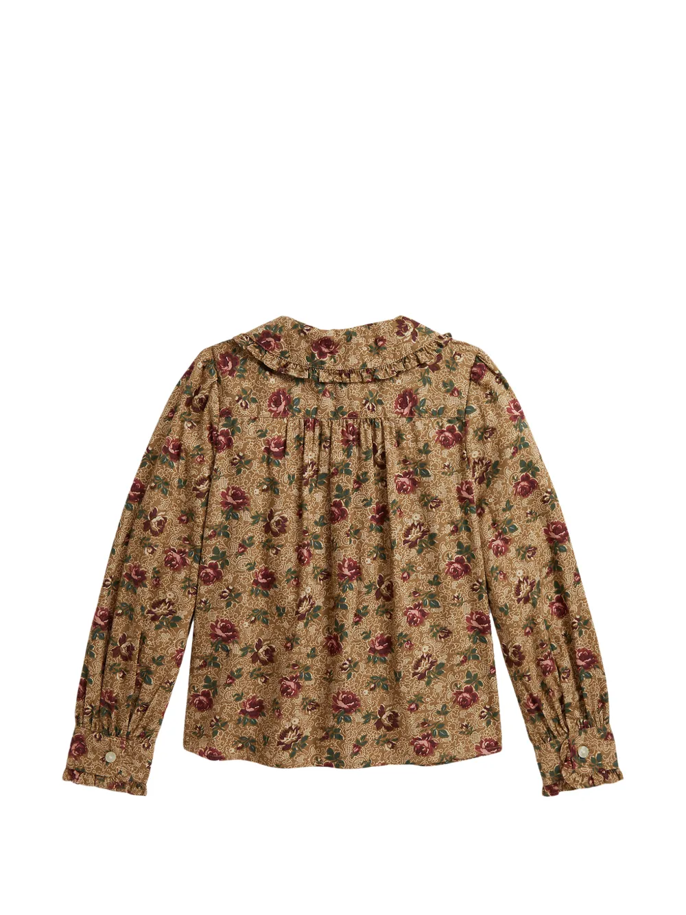 POLO RALPH LAUREN KIDS Shirt met bloemenprint Beige