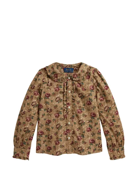 POLO RALPH LAUREN KIDS floral-print blouse