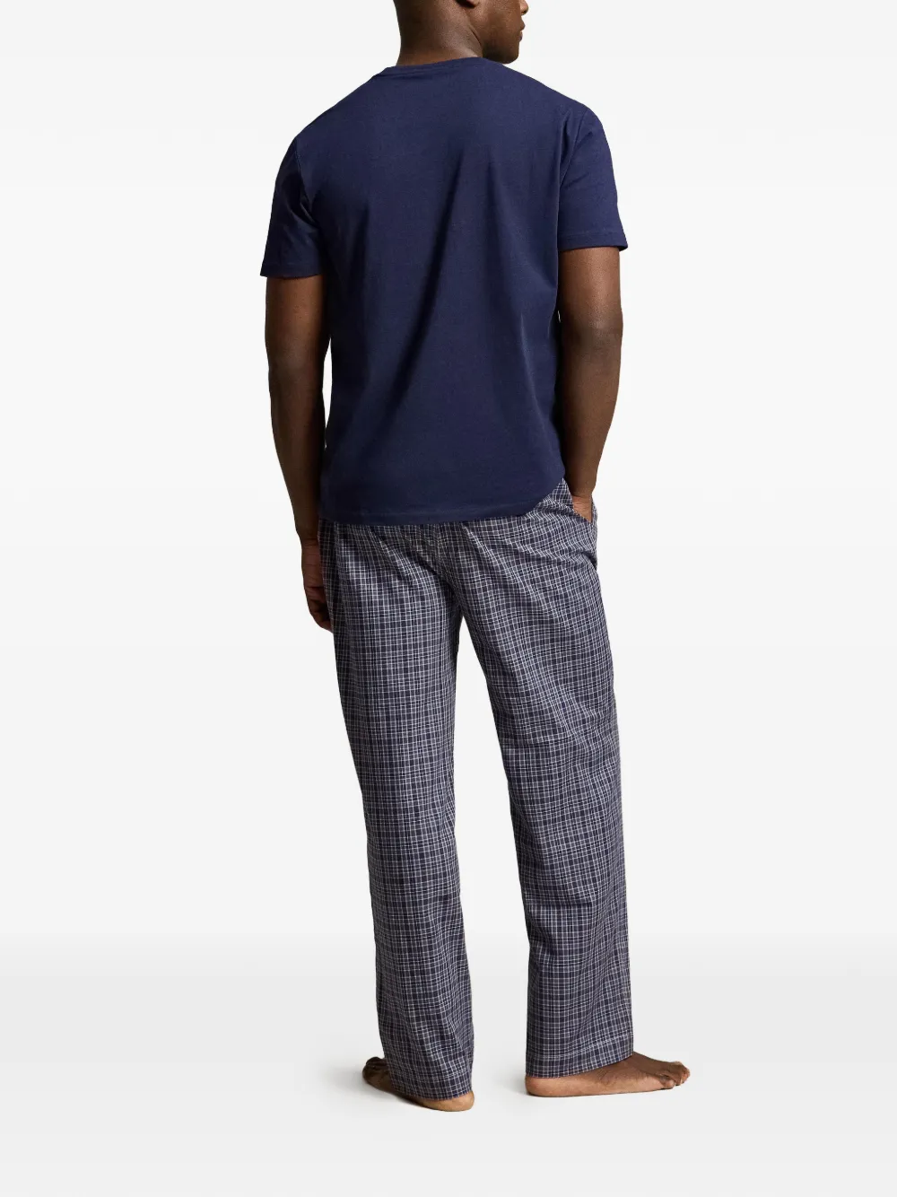 Polo Ralph Lauren 2-delige Polo Bear geruite pyjama Blauw