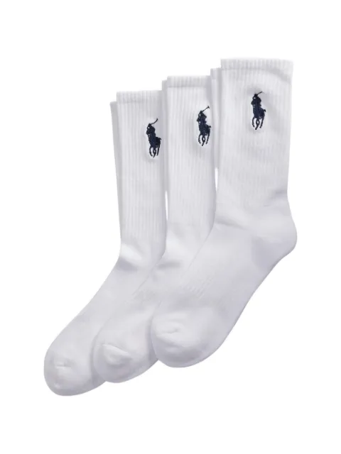 Polo Ralph Lauren Big-Pony crew socks (set of three)
