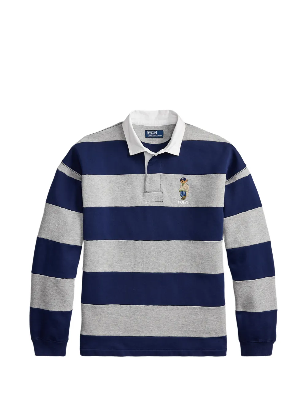 Polo Ralph Lauren Gestreifter Pullover mit Polo Bear - Blau