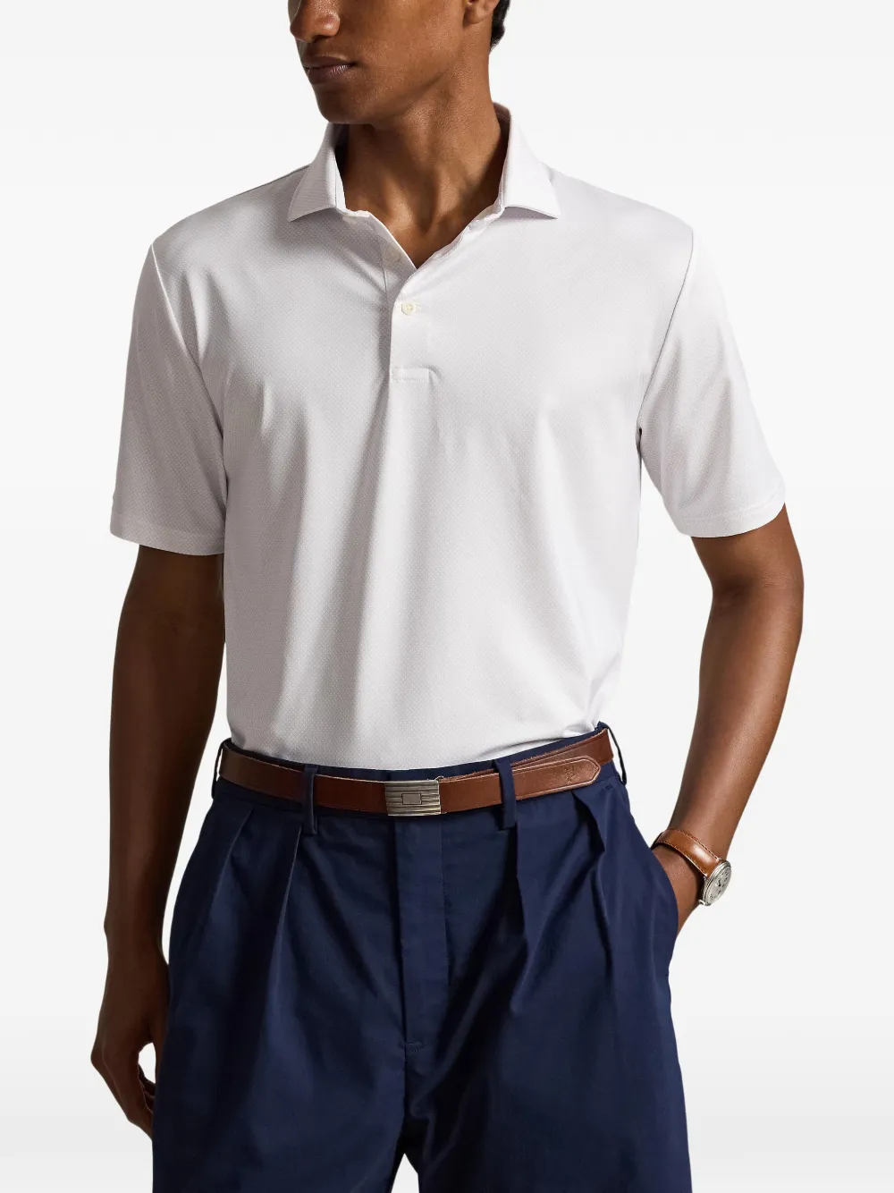 RLX Ralph Lauren Poloshirt met geometrische print Wit