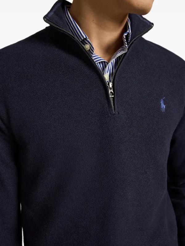Polo Ralph Lauren quarter-zip Sweater | Blue | FARFETCH