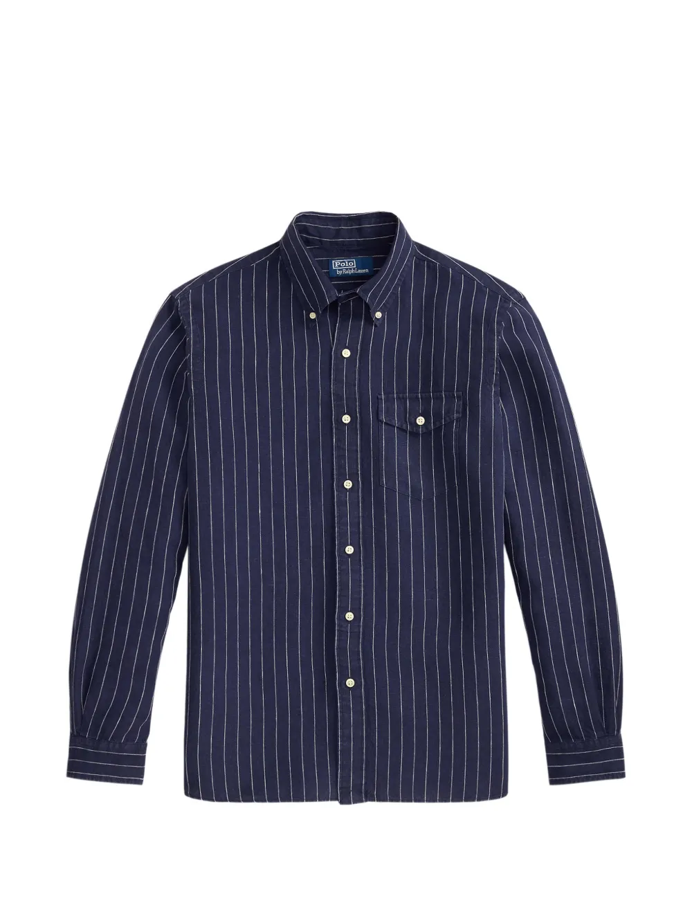 Polo Ralph Lauren Hemd mit Nadelstreifen - Blau