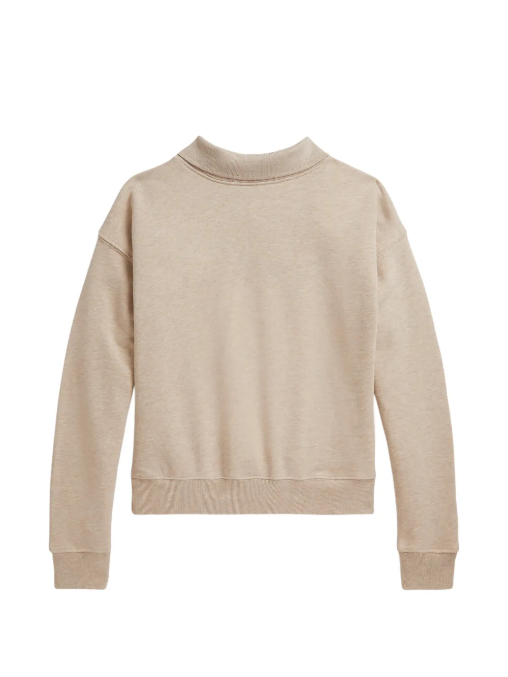 POLO RALPH LAUREN KIDS Flag badstof sweater met kraag Beige