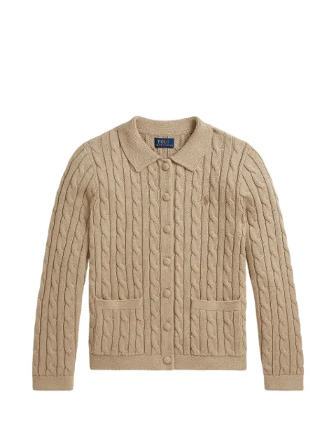 POLO RALPH LAUREN KIDS cárdigan en tejido de ochos