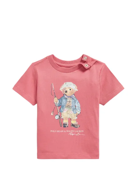 POLO RALPH LAUREN KIDS t-shirt en coton à motif Polo Bear