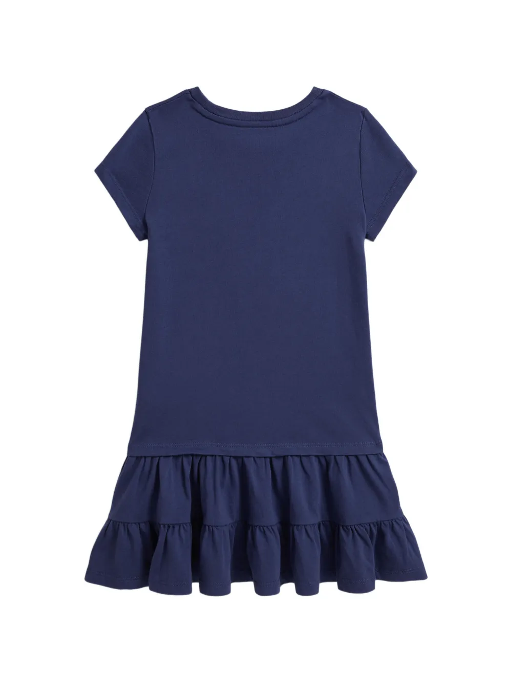 POLO RALPH LAUREN KIDS Polo Bear jurk met ruches Blauw