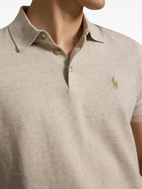 Polo Ralph Lauren Cotton polo-collar Jumper | Neutrals | FARFETCH