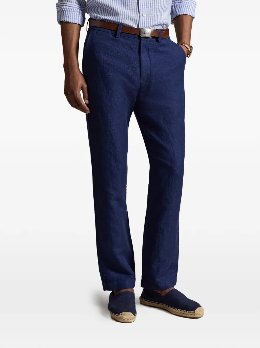 Polo Ralph Lauren Manhasset broek met pied-de-poule print Blauw