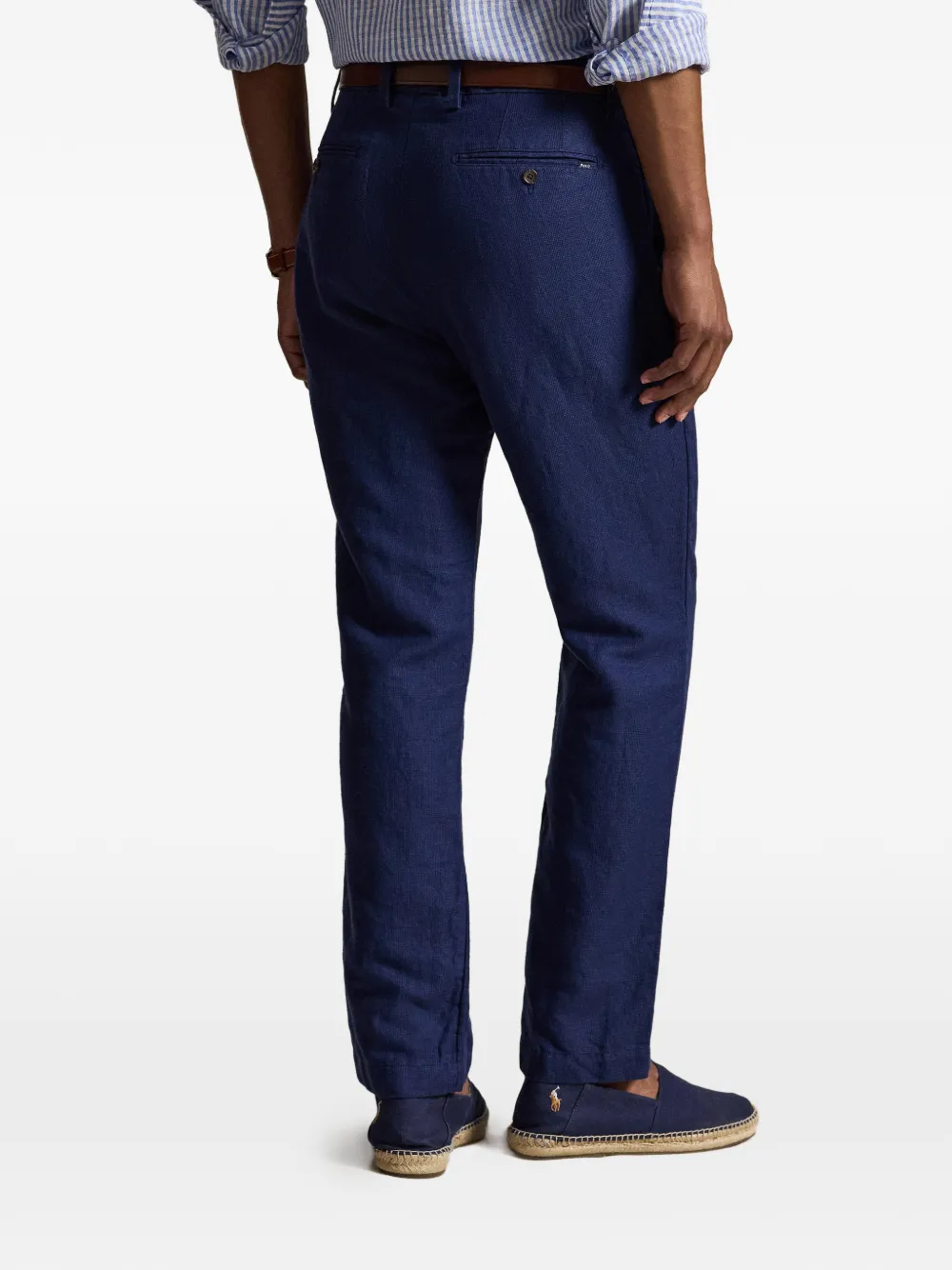 Polo Ralph Lauren Manhasset broek met pied-de-poule print Blauw
