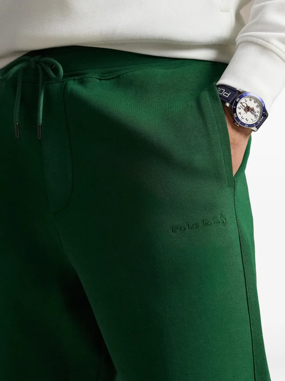 Polo Ralph Lauren Straight broek met trekkoord Groen