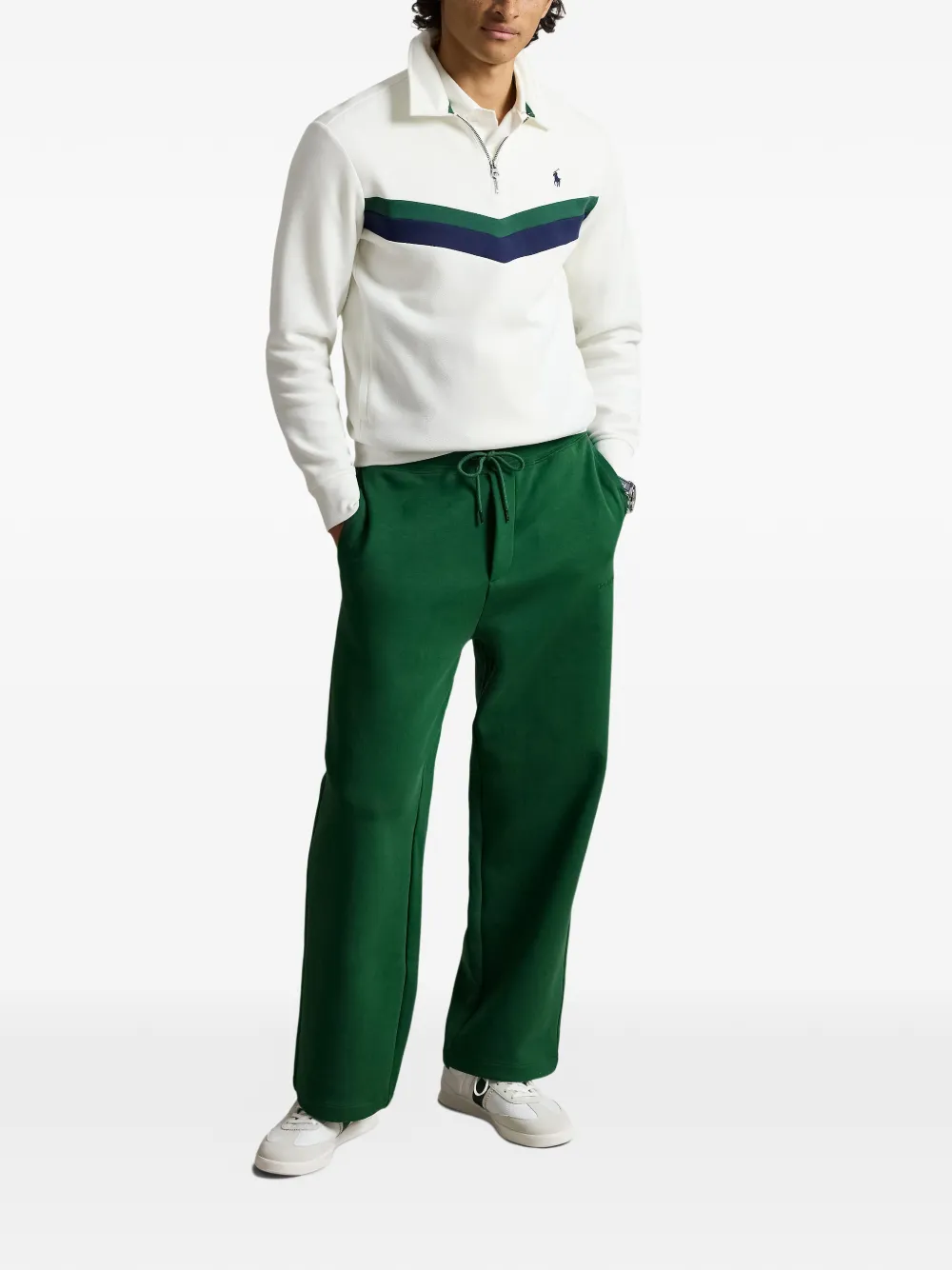 Polo Ralph Lauren Straight broek met trekkoord Groen