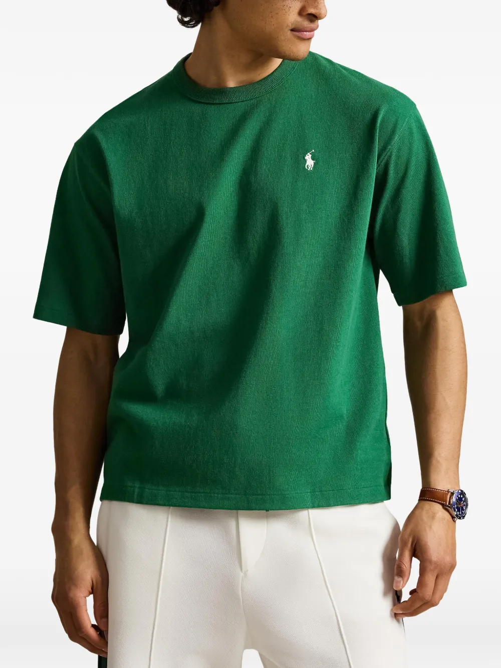 Polo Ralph Lauren T-shirt met geborduurde pony Groen