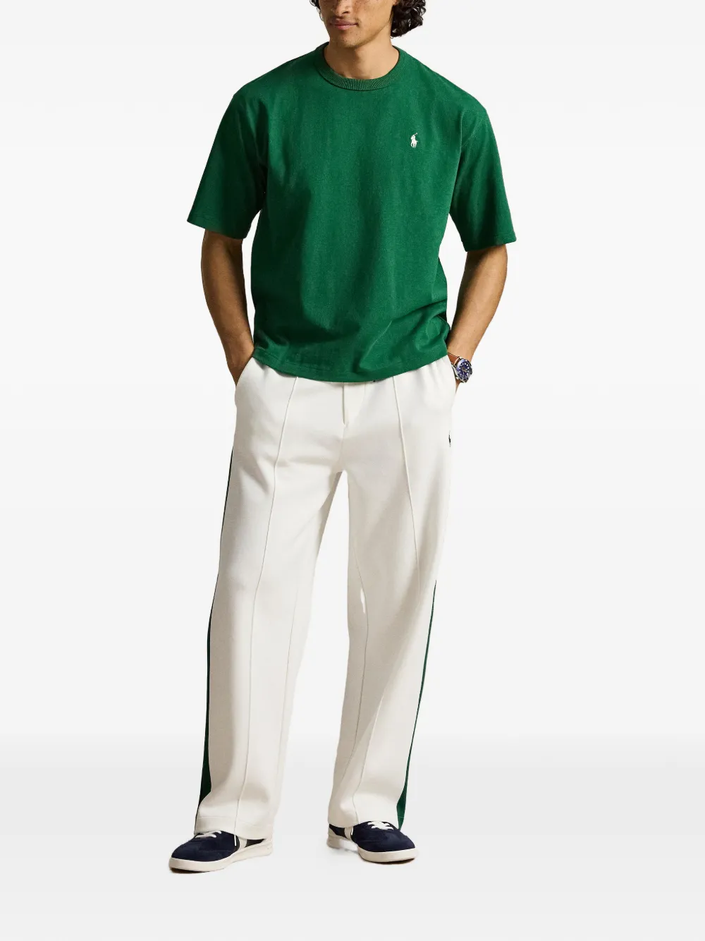 Polo Ralph Lauren T-shirt met geborduurde pony Groen