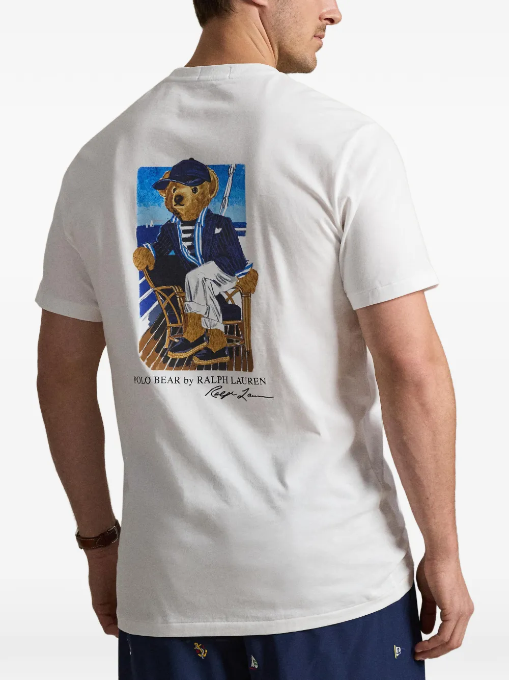 Polo Ralph Lauren Jersey T-shirt met logo Wit