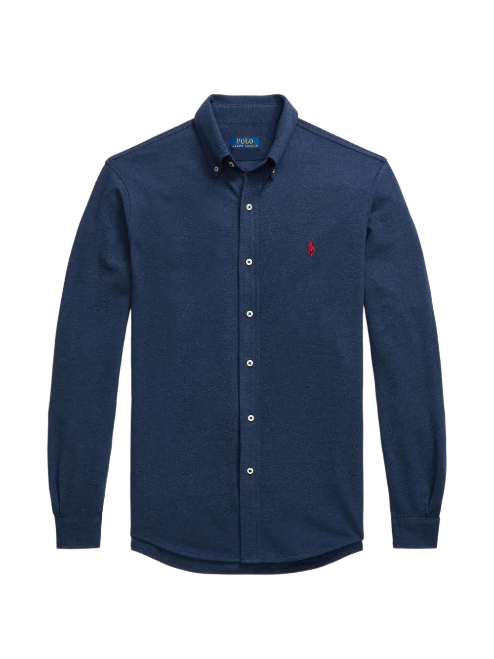 Polo Ralph Lauren Featherweight embroidered long-sleeved shirt - Blau