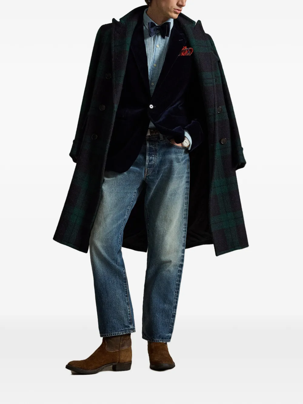Polo Ralph Lauren Fairbanks fluwelen blazer Blauw