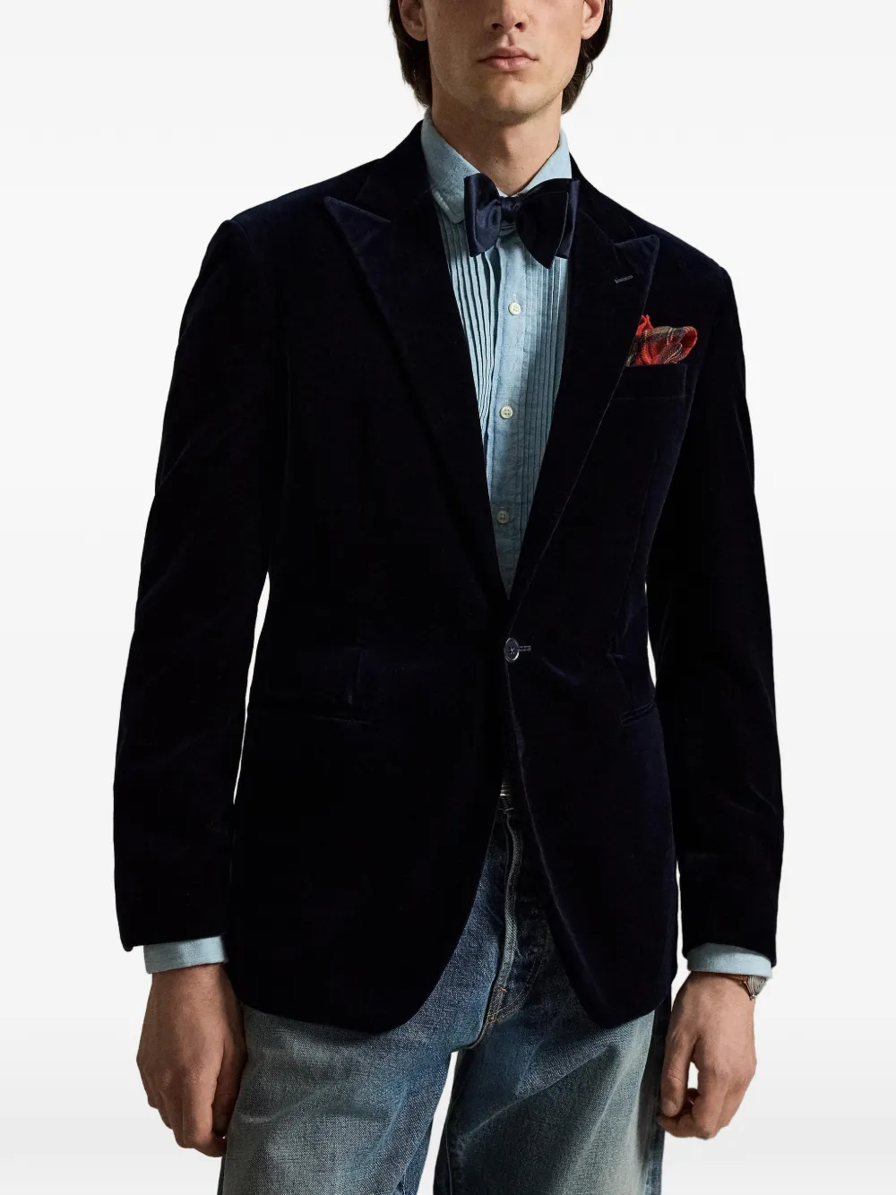 Polo Ralph Lauren Fairbanks fluwelen blazer Blauw
