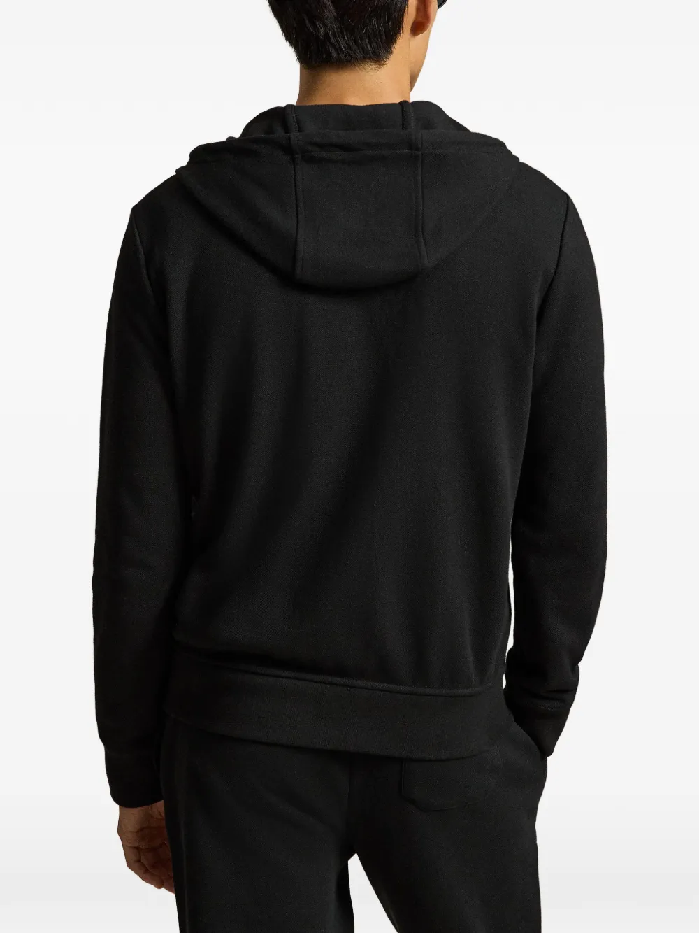 Polo Ralph Lauren Hybrid jack met capuchon en rits Zwart