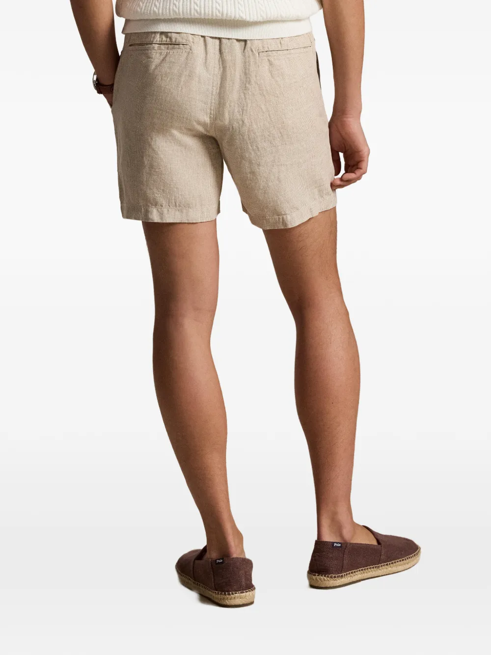 Polo Ralph Lauren Shorts met geborduurd logo en trekkoord Beige