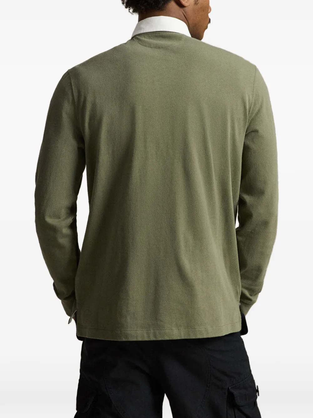 Polo Ralph Lauren Iconic Pony rugby poloshirt met borduurwerk Groen
