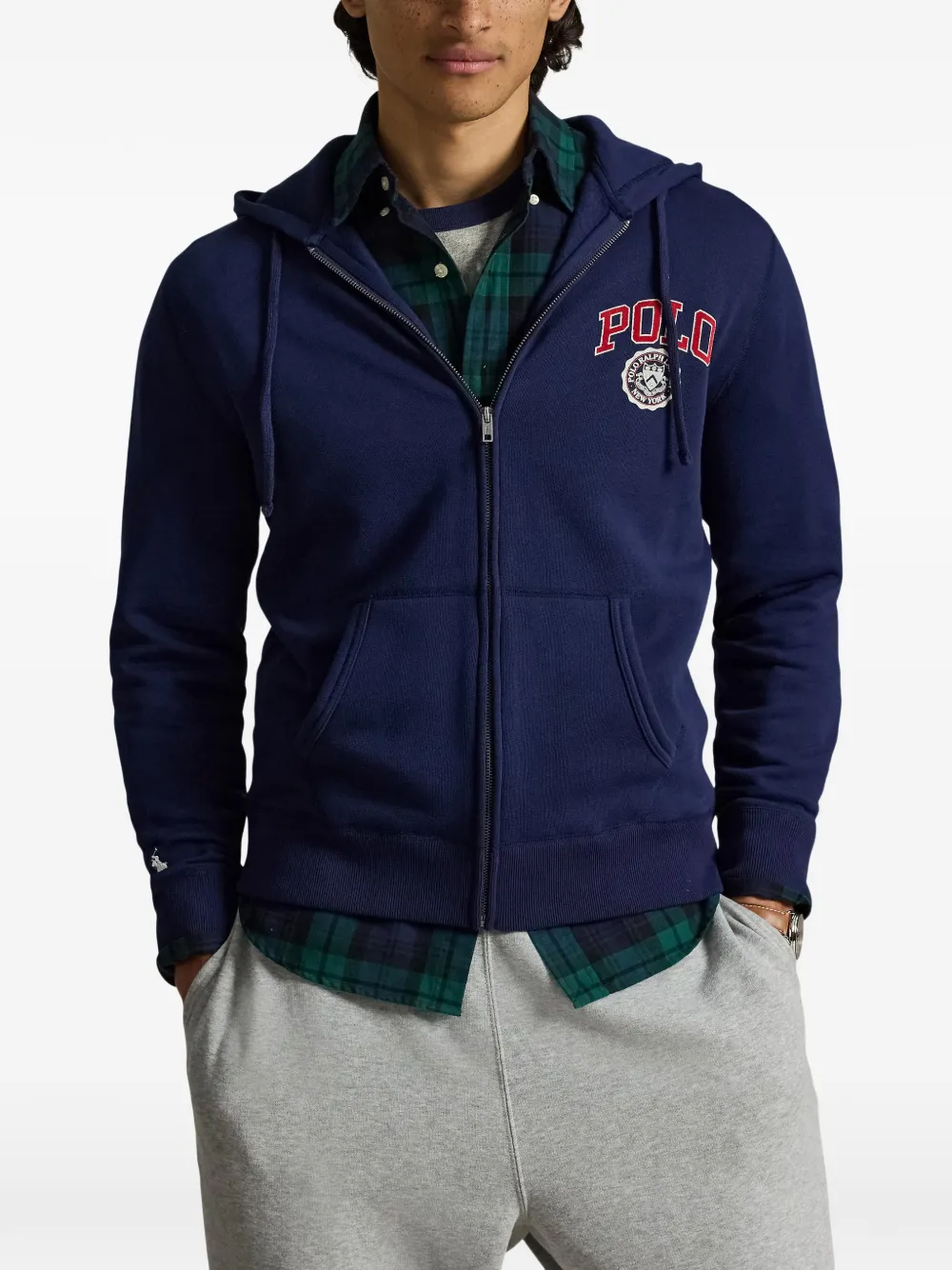 Polo Ralph Lauren Hoodie met geborduurd logo Blauw