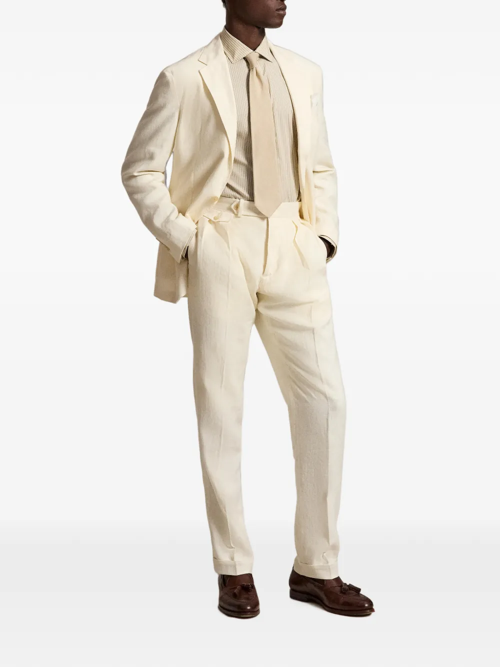 Polo Ralph Lauren Gestreept overhemd met lange mouwen Beige