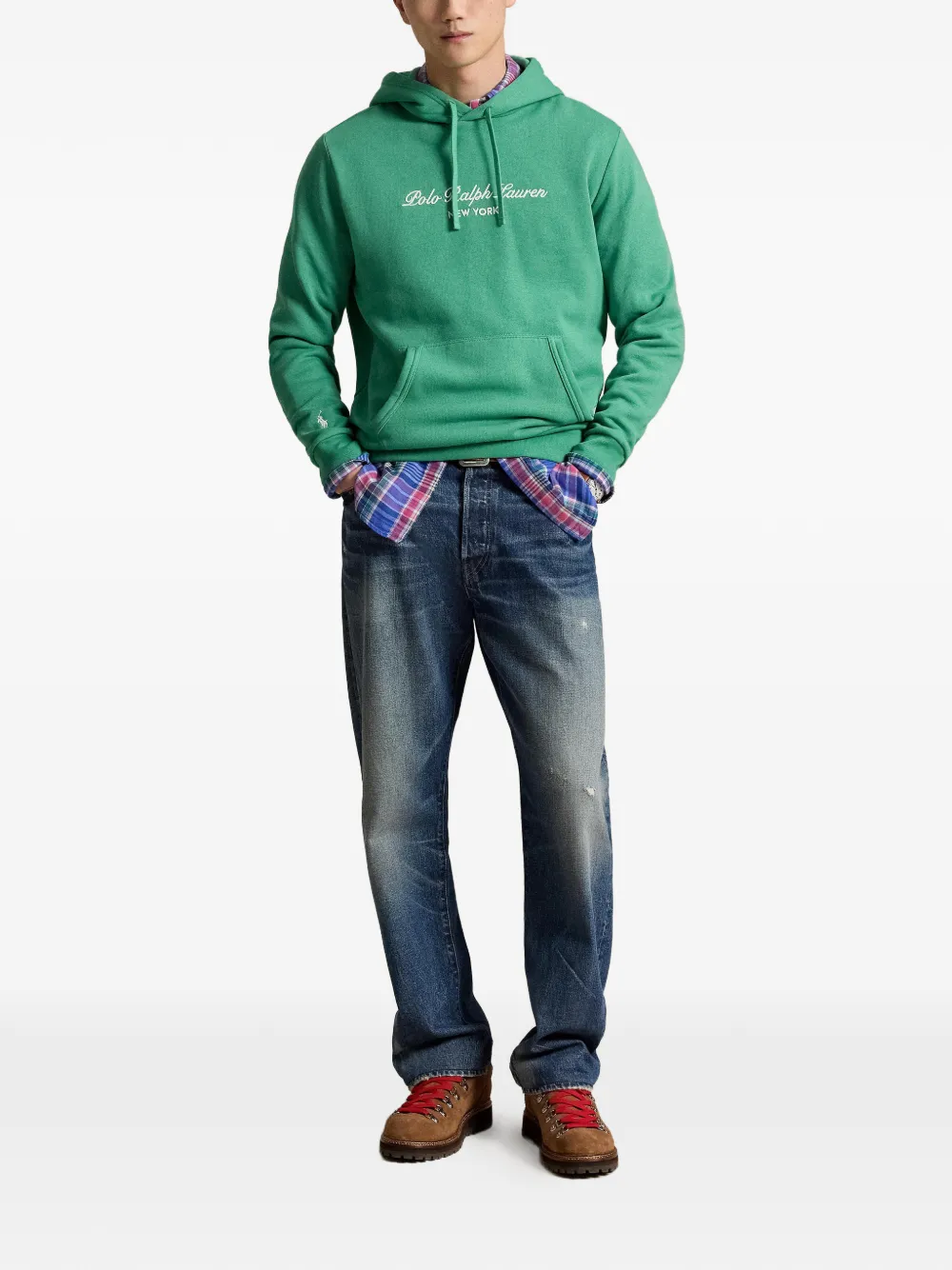 Polo Ralph Lauren Hoodie met geborduurd logo Groen